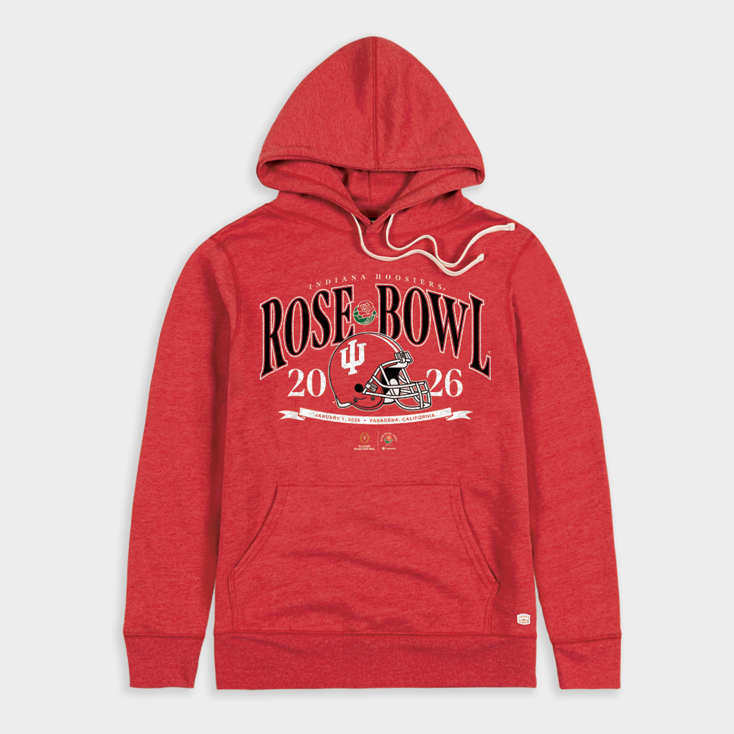 Indiana 2026 Rose Bowl Crimson Hoodie