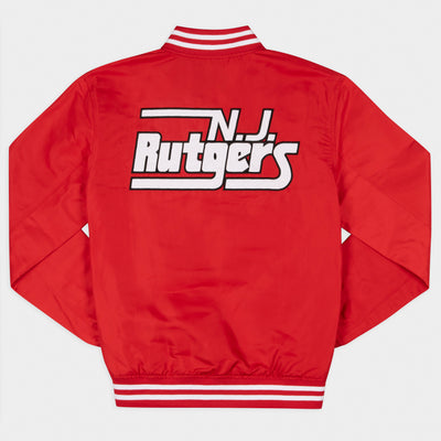 Rutgers Scarlet Knights Retro Wordmark Bomber Jacket