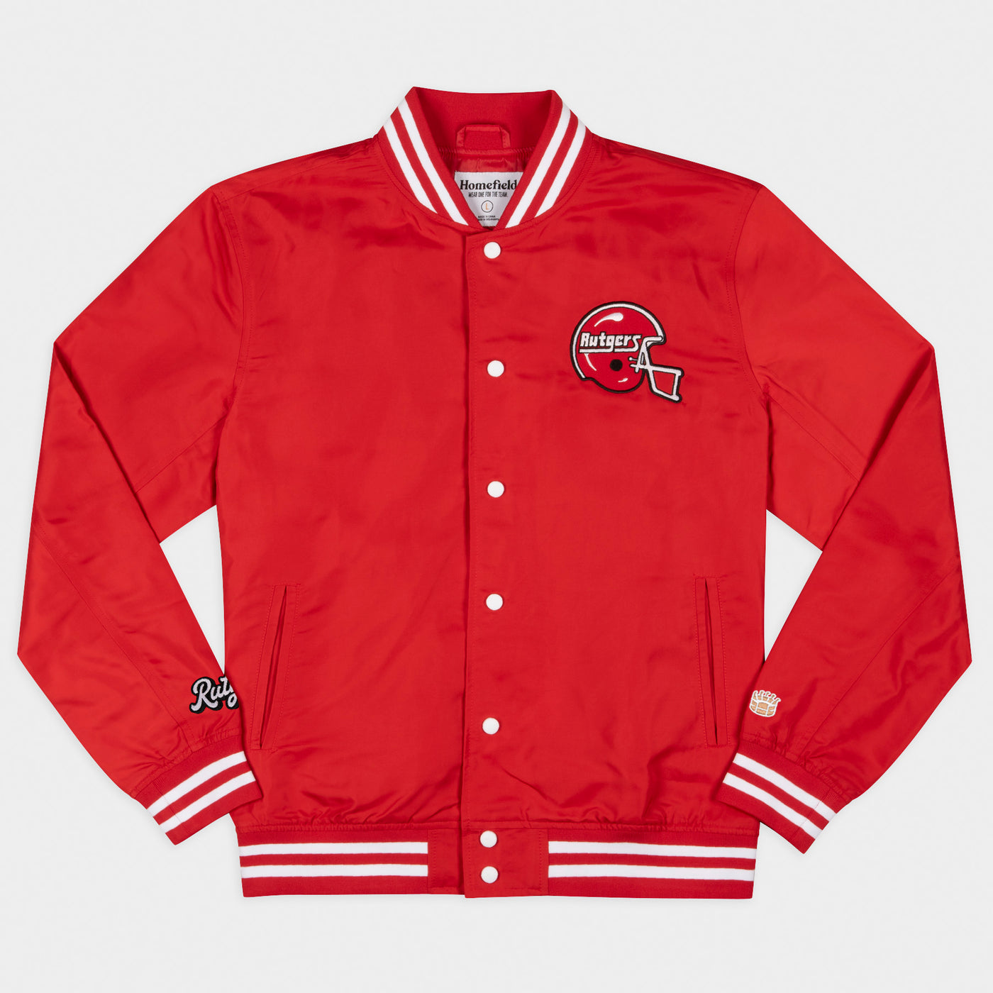 Rutgers Scarlet Knights Retro Wordmark Bomber Jacket