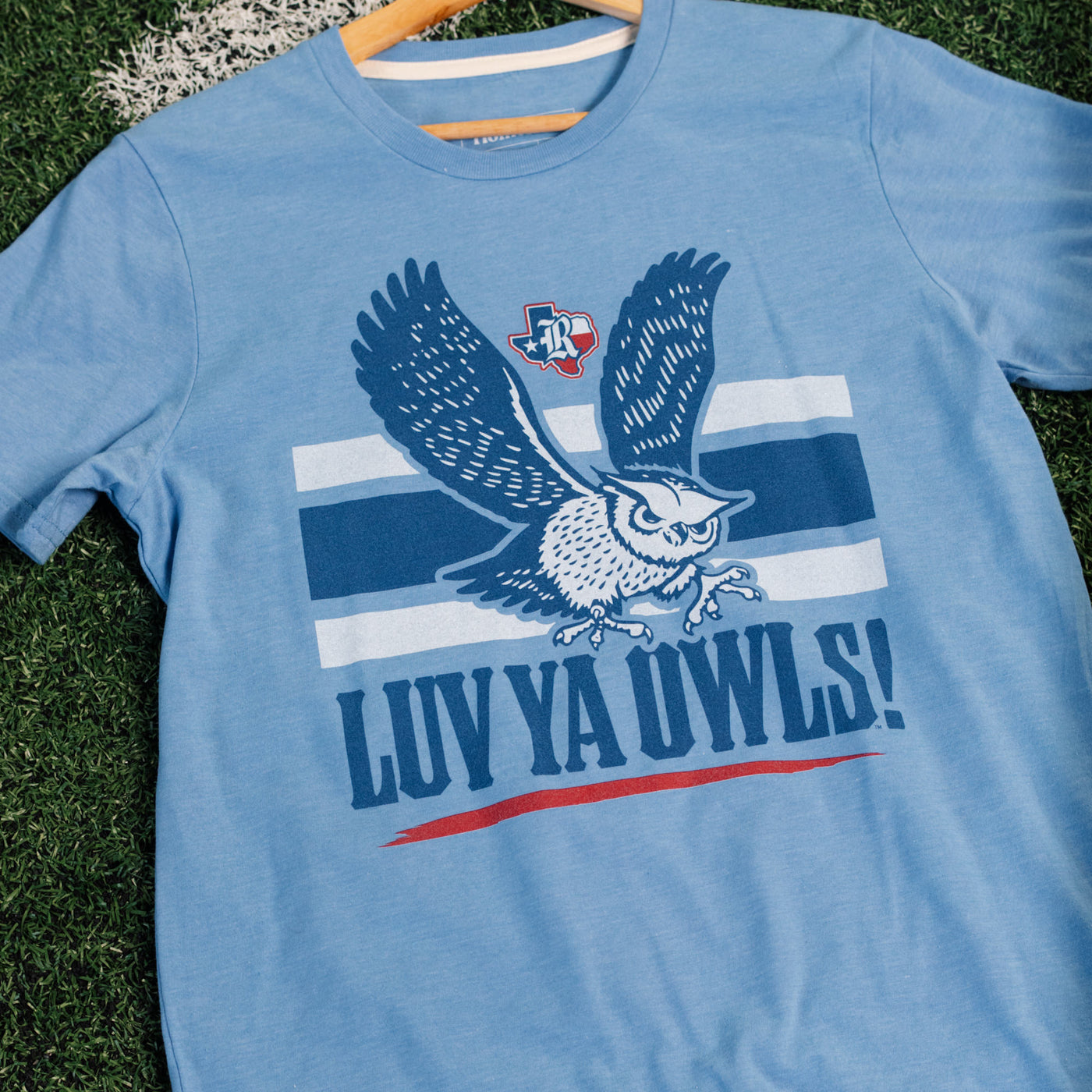 Rice Vintage "Luv Ya Owls!" Football Tee