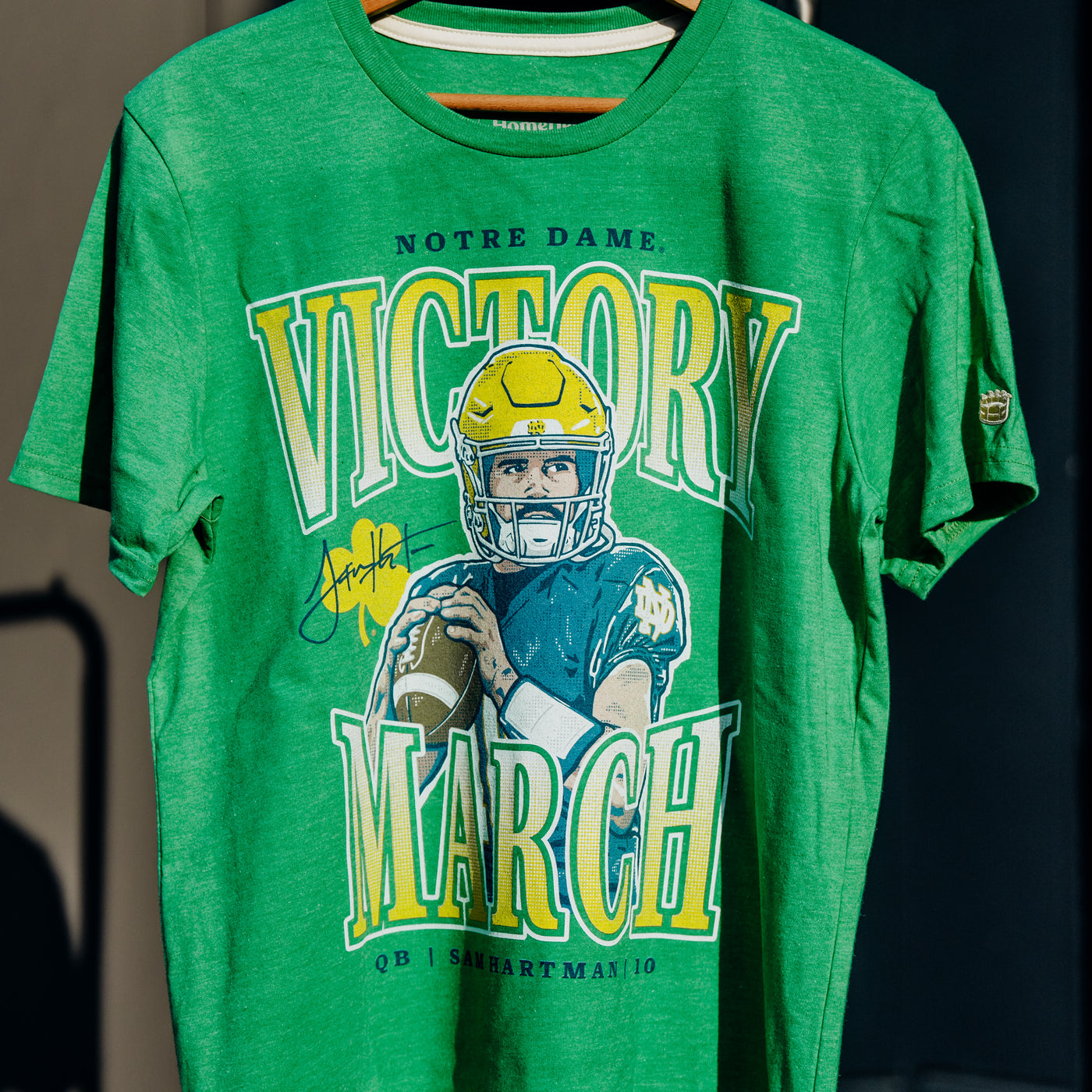 Notre Dame Sam Hartman "Victory March" Tee