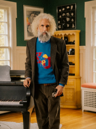 Kansas Jayhawks Vintage Logo Knit Sweater