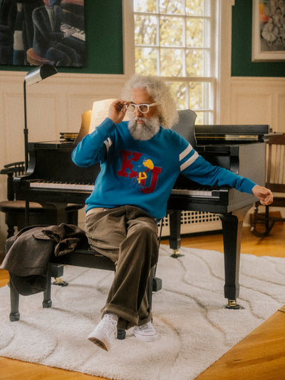 Kansas Jayhawks Vintage Logo Knit Sweater