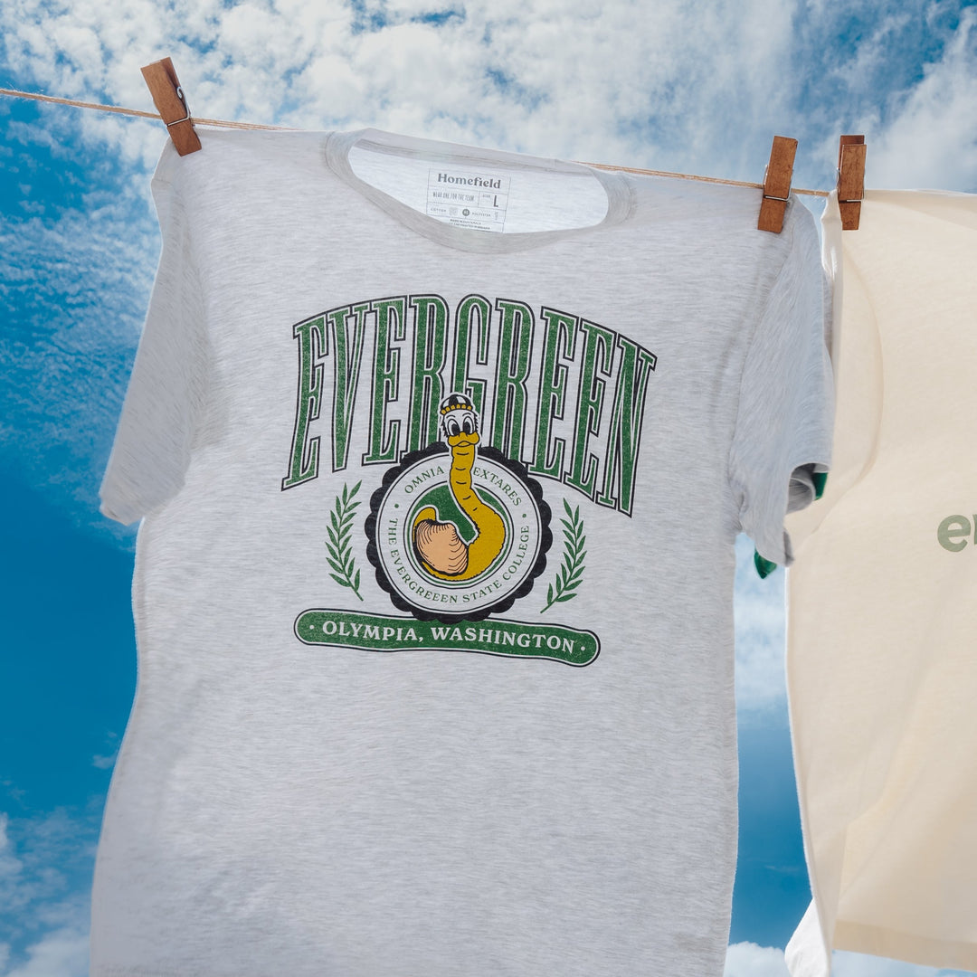 The Evergreen State College Geoducks Throwback Crest Tee | Homefield