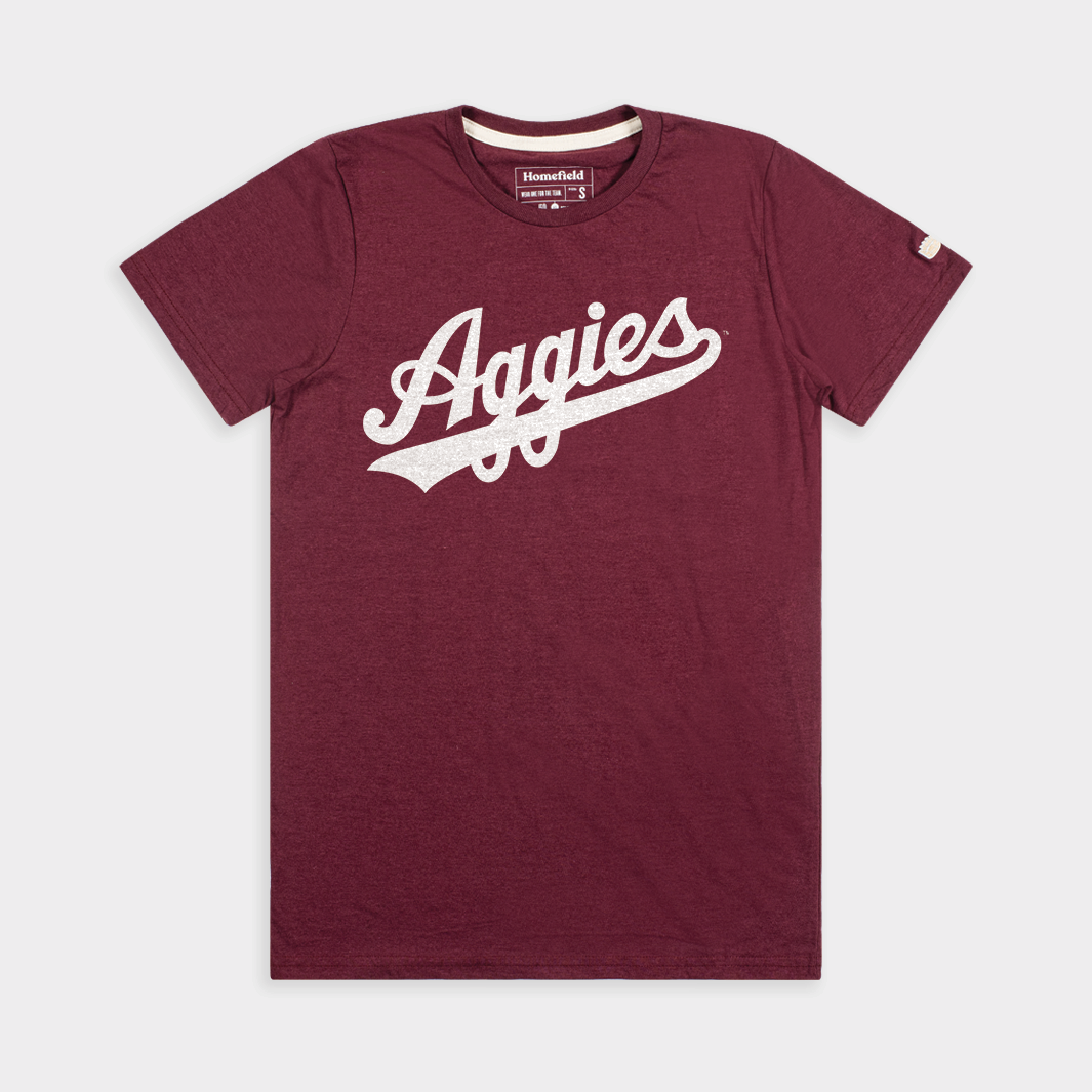 Texas A&M Aggies Baseball Script T-Shirt