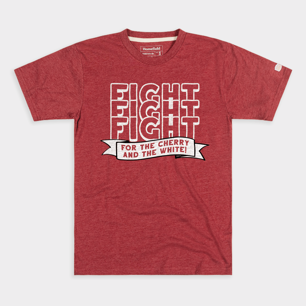 Fight For The Cherry & White Temple Tee