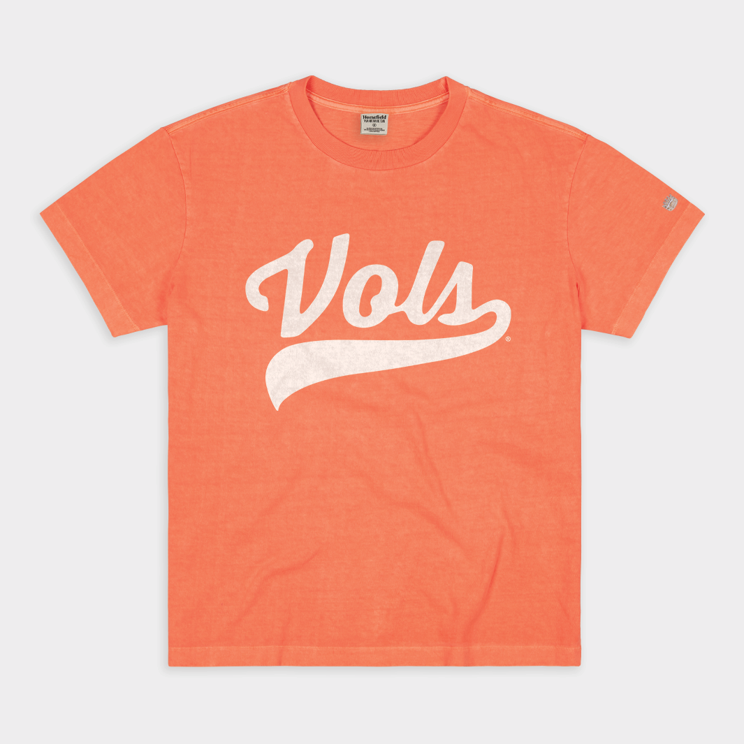 Tennasee Script Logo Tennessee Vols Baseball Script Heavyweight Tee | Homefield
