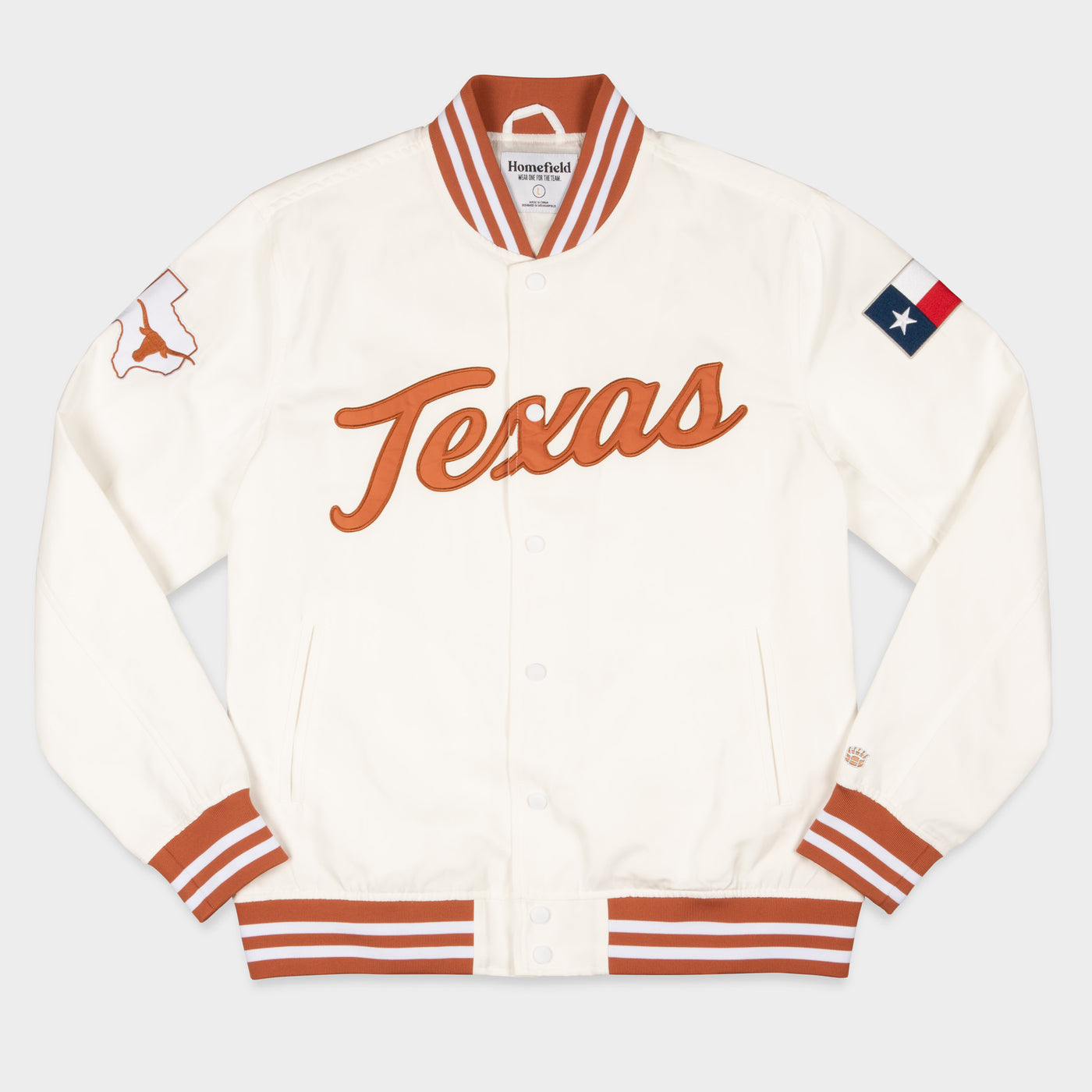 Texas Longhorns Whiteout Bomber Jacket