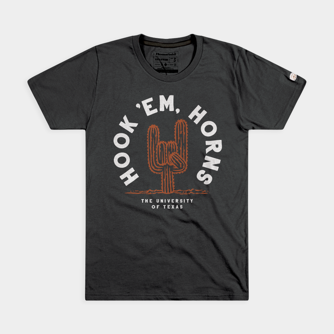 Texas Longhorns "Hook 'Em" Cactus Tee
