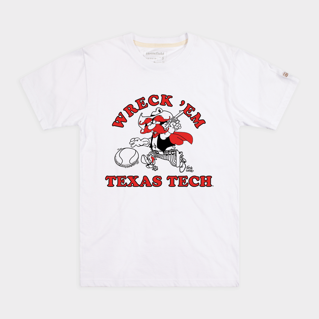 White Texas Tech Basketball T-Shirt