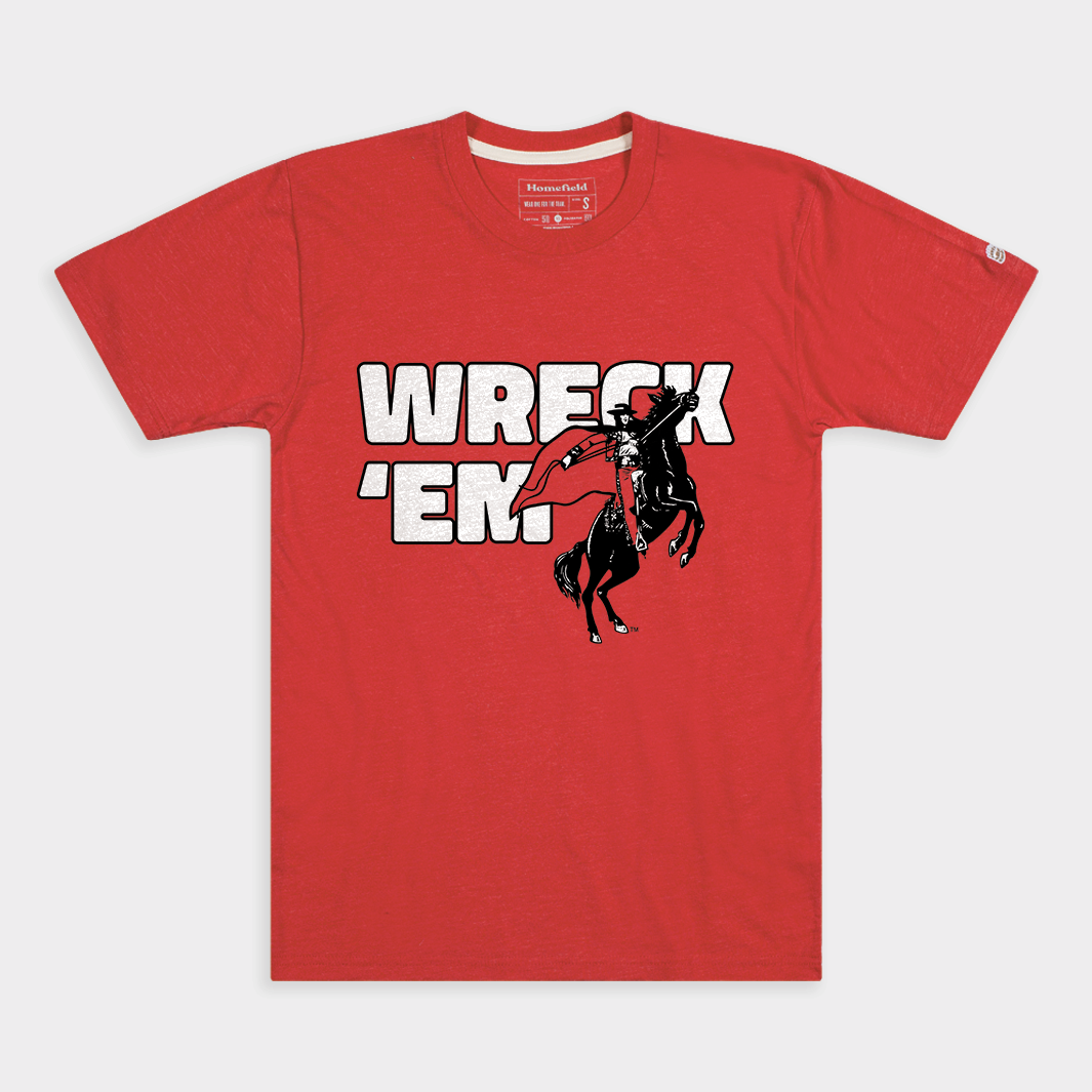 Vintage Red "Wreck 'Em" Tech Shirt