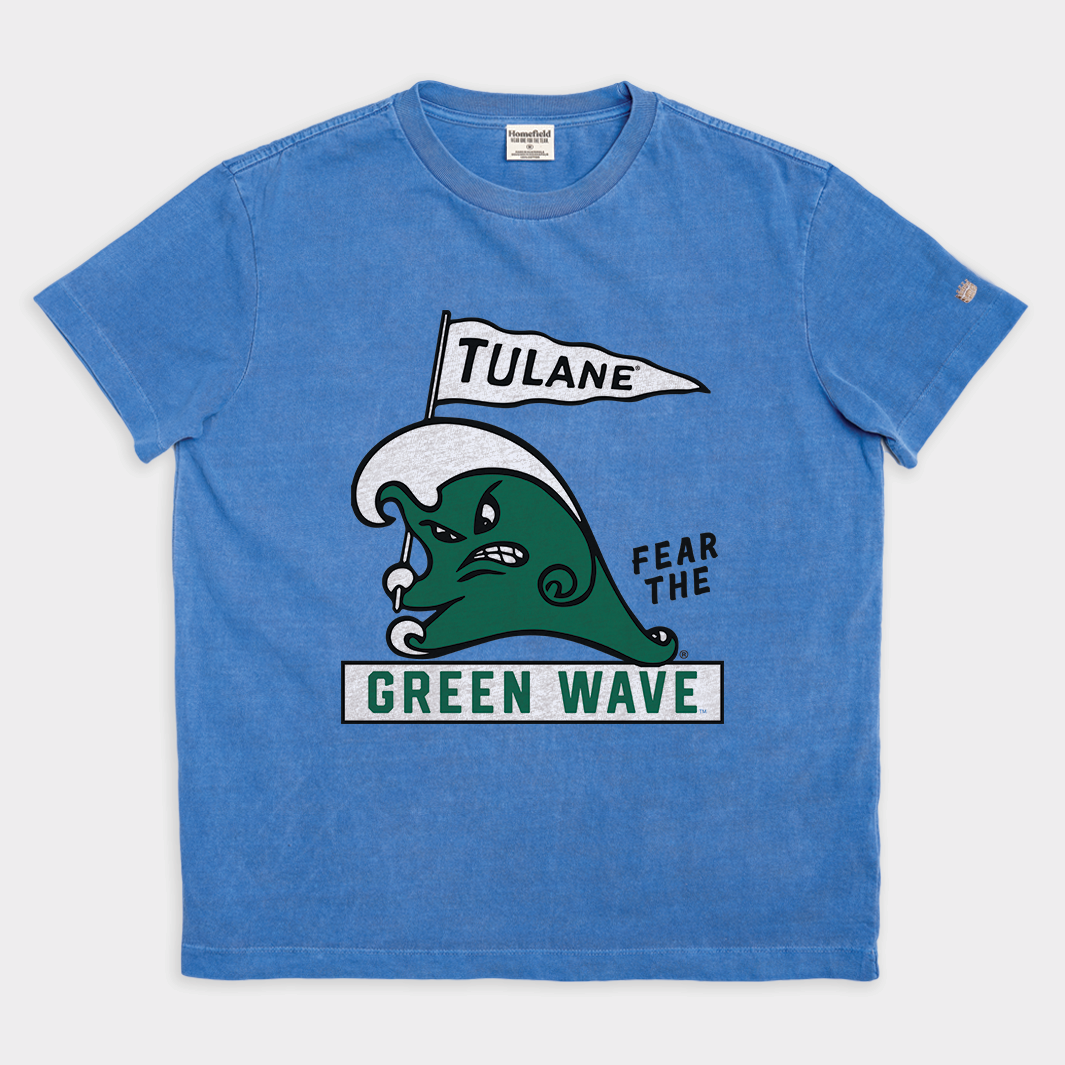 Retro Tulane Green Wave Heavyweight Tee | Homefield