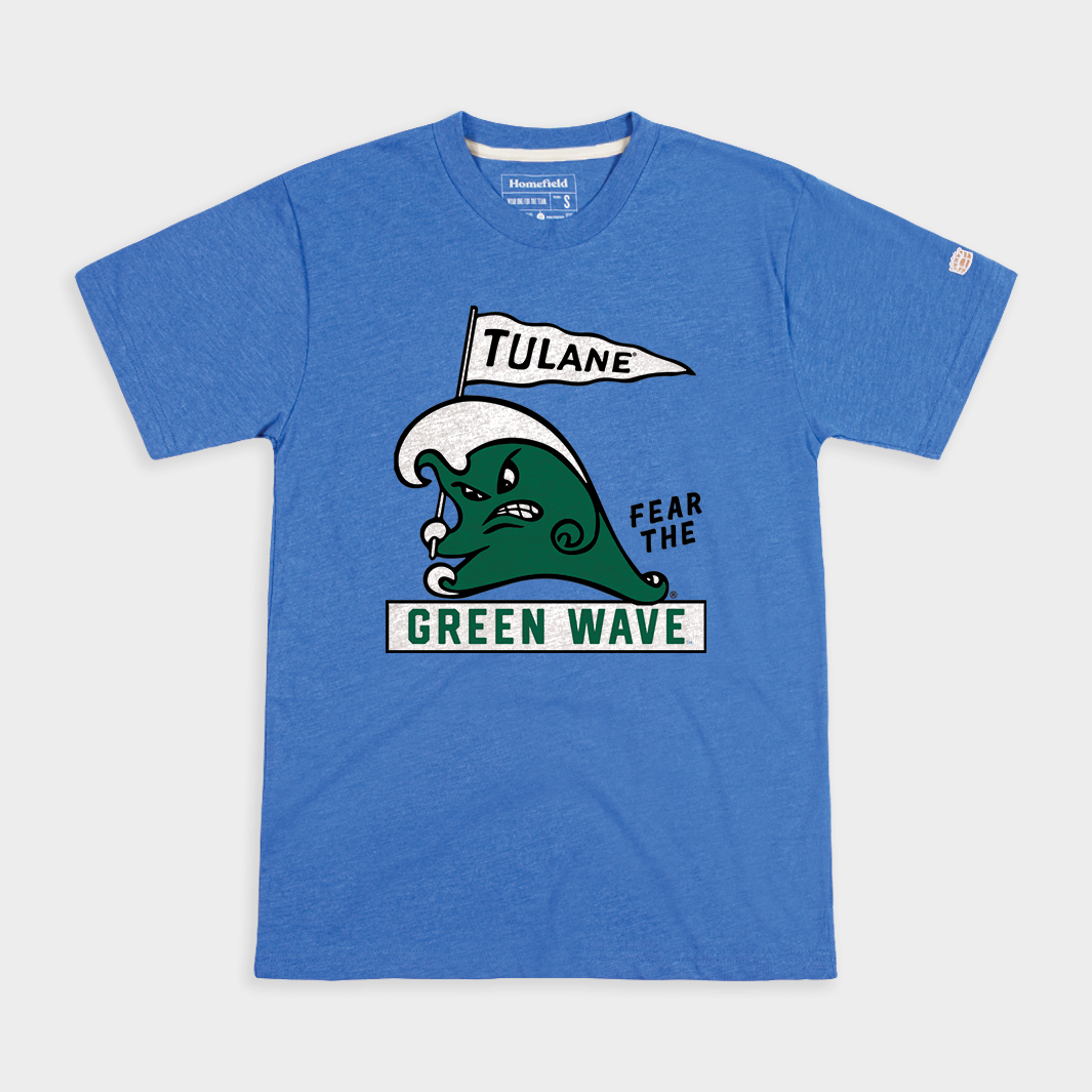 Retro Tulane Green Wave Shirt