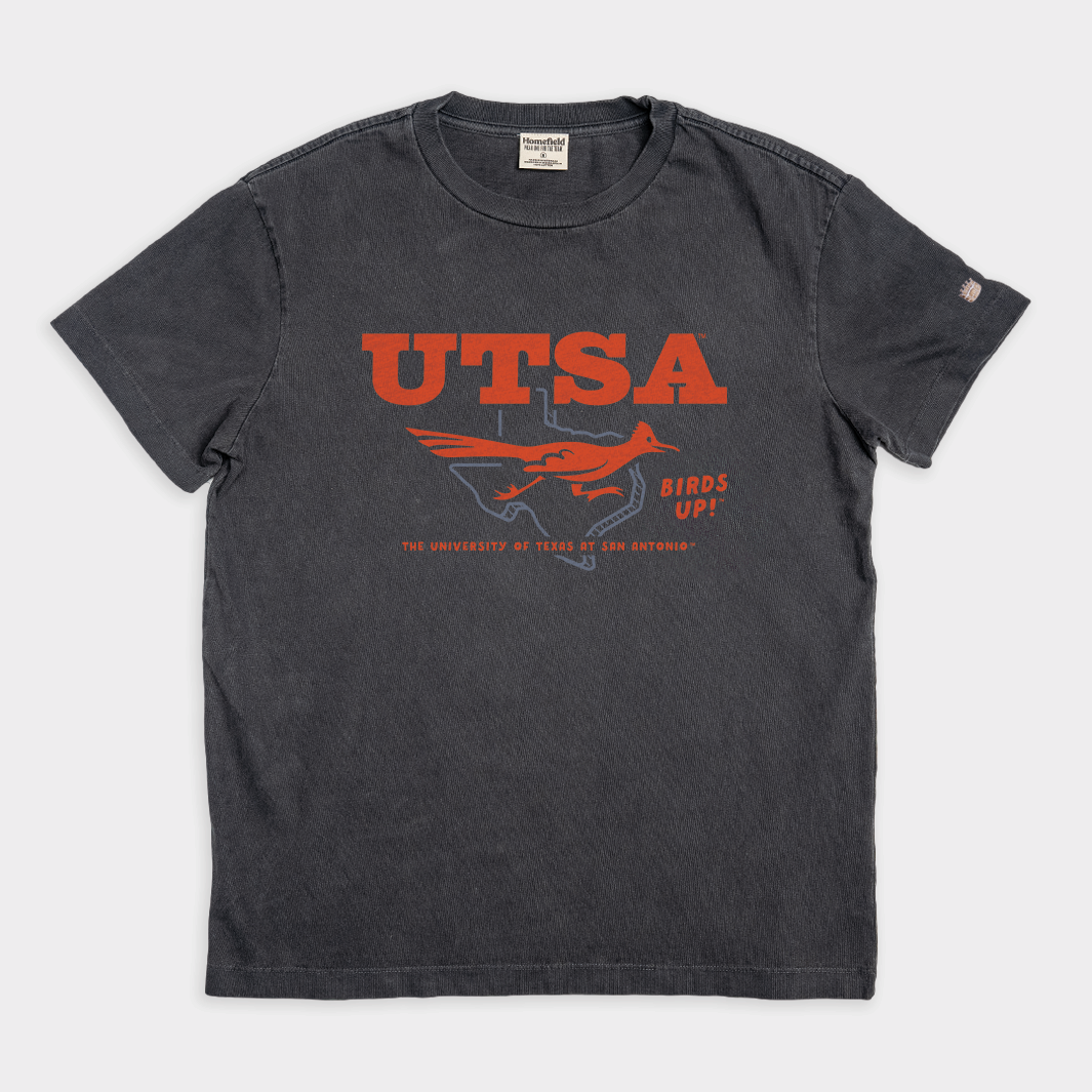 UTSA Roadrunners "Birds Up" Vintage Logo Heavyweight Tee