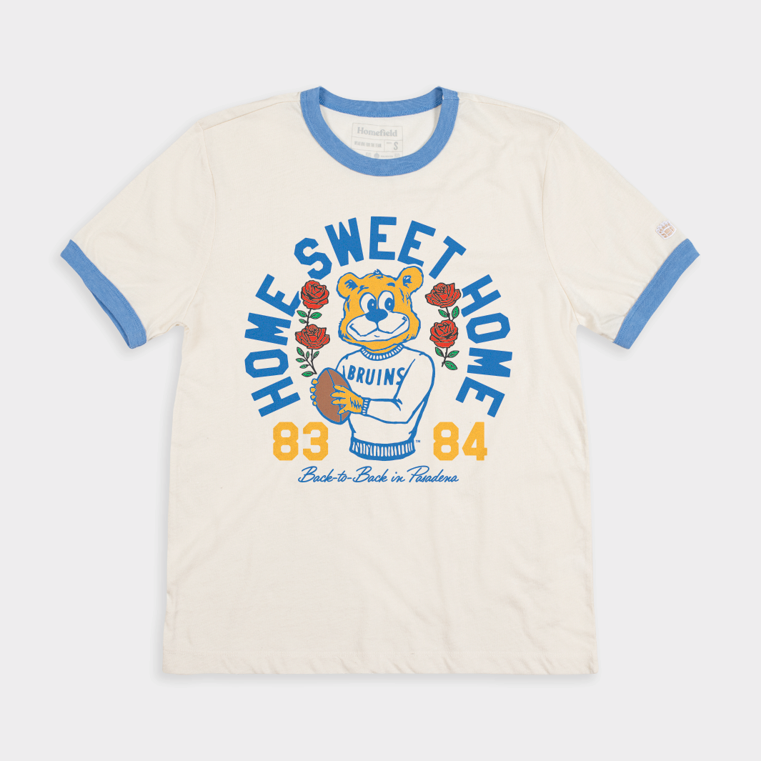 UCLA Football 1983 and 1984 Roses Ringer Tee