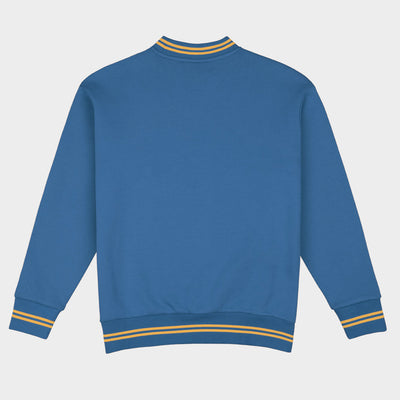 UCLA Football Embroidered Tri-Stripe Crewneck