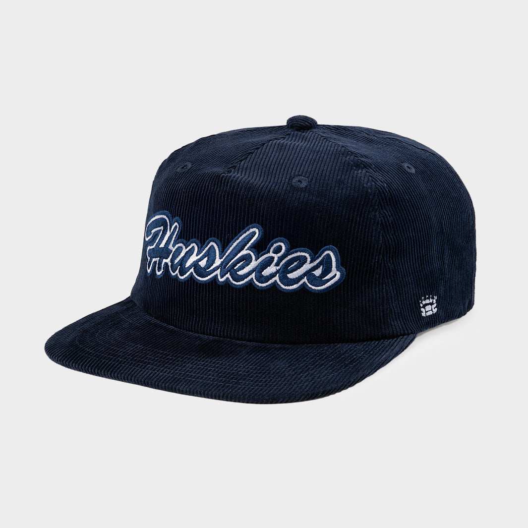 UConn Throwback Script Corduroy Hat