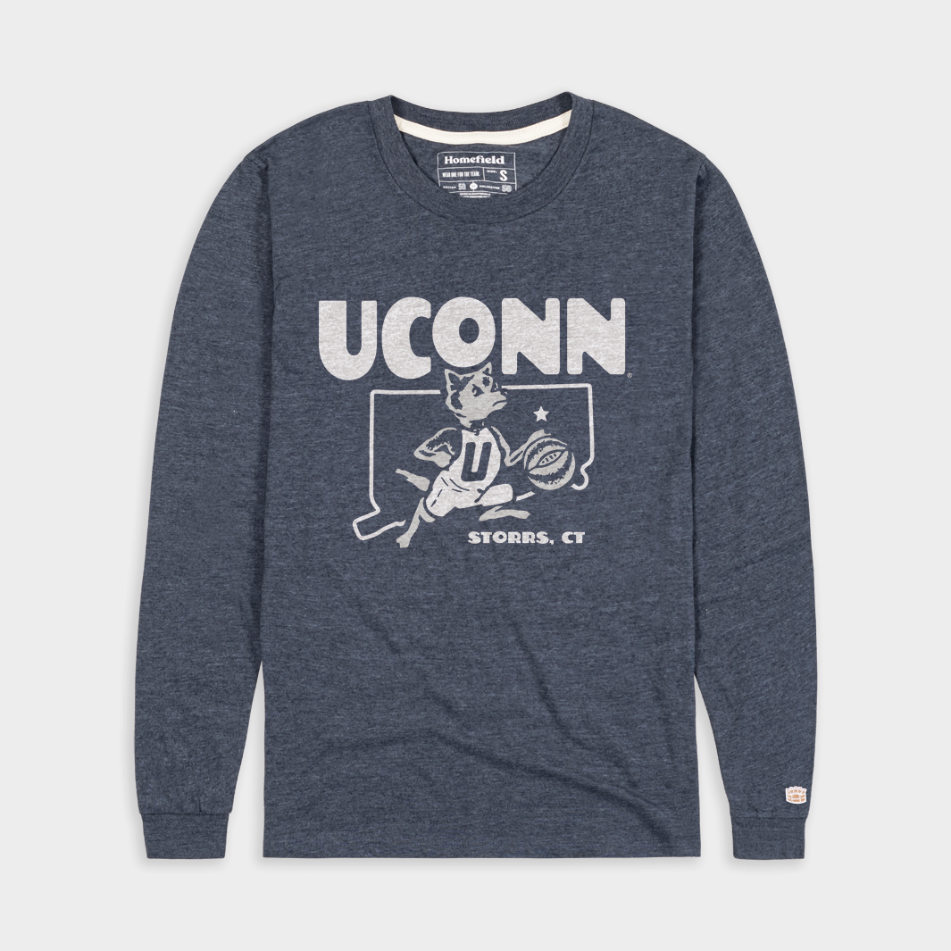 UConn Vintage Basketball Long Sleeve