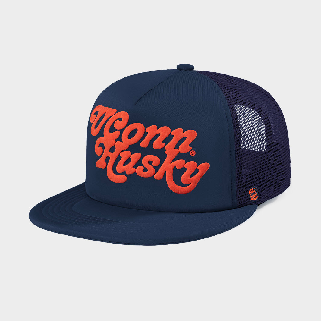 "UConn Husky" Puff Ink Trucker Hat