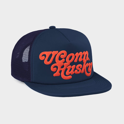 "UConn Husky" Puff Ink Trucker Hat