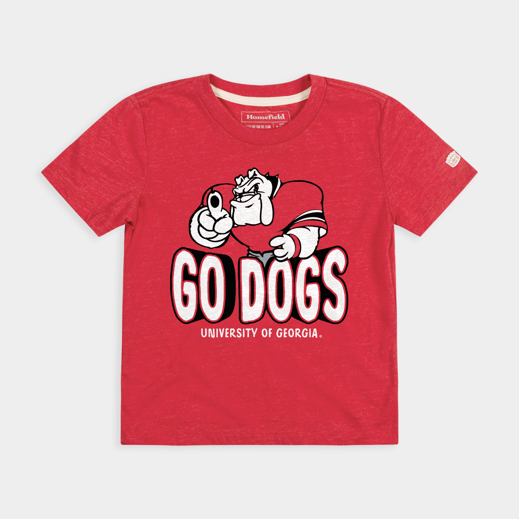 Georgia Bulldogs "Go Dogs" Youth Tee