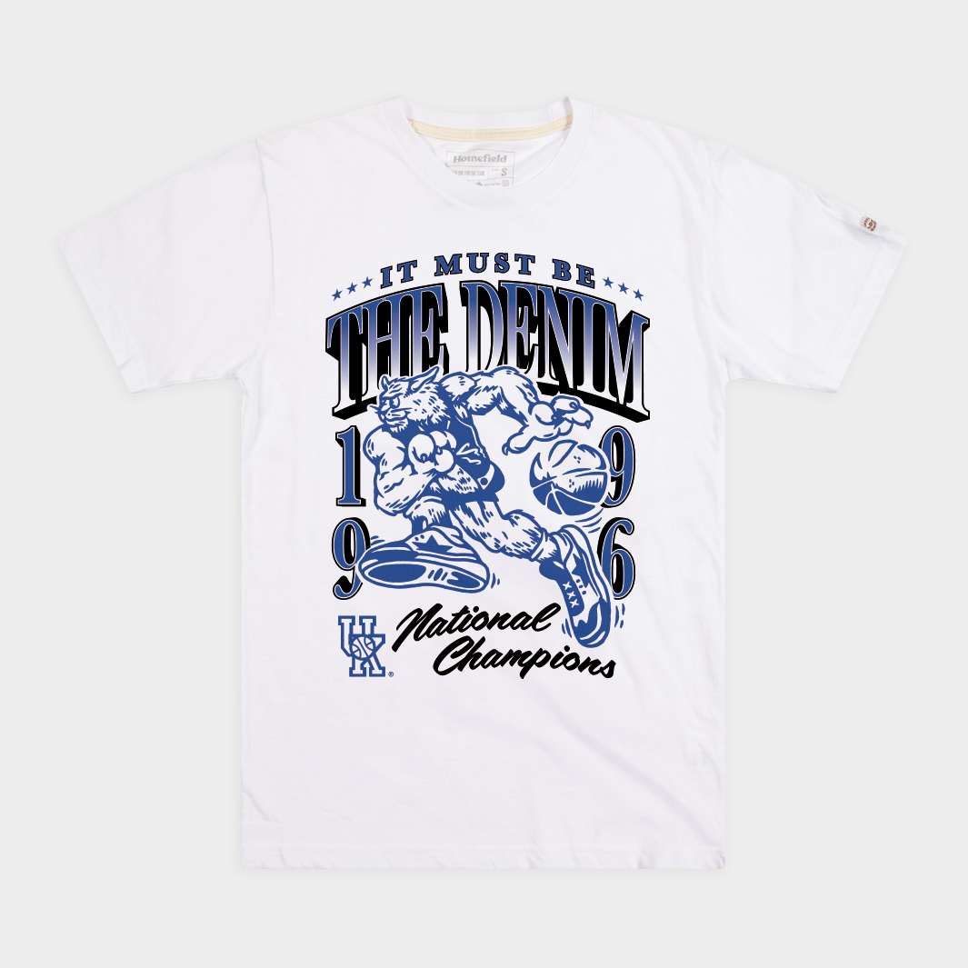 UK Basketball 1996 "It Must Be The Denim" Champs Tee