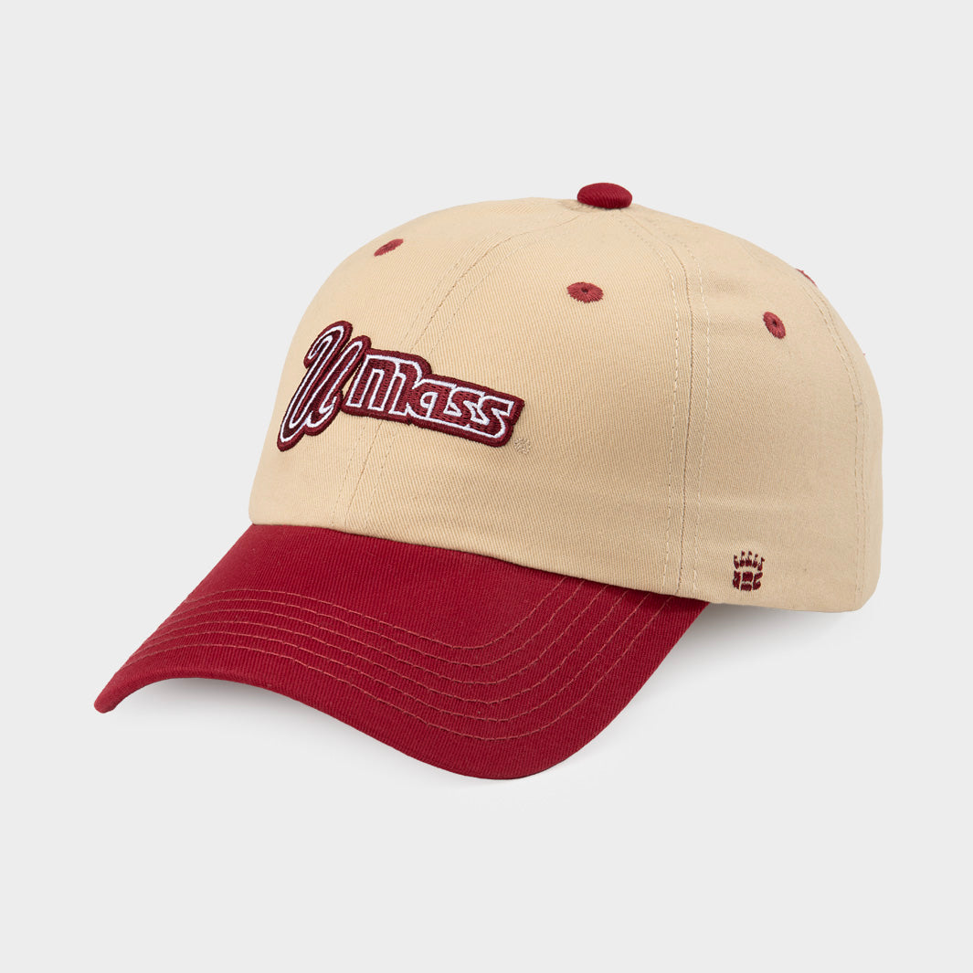 UMass Vintage Logo Two-Tone Dad Hat