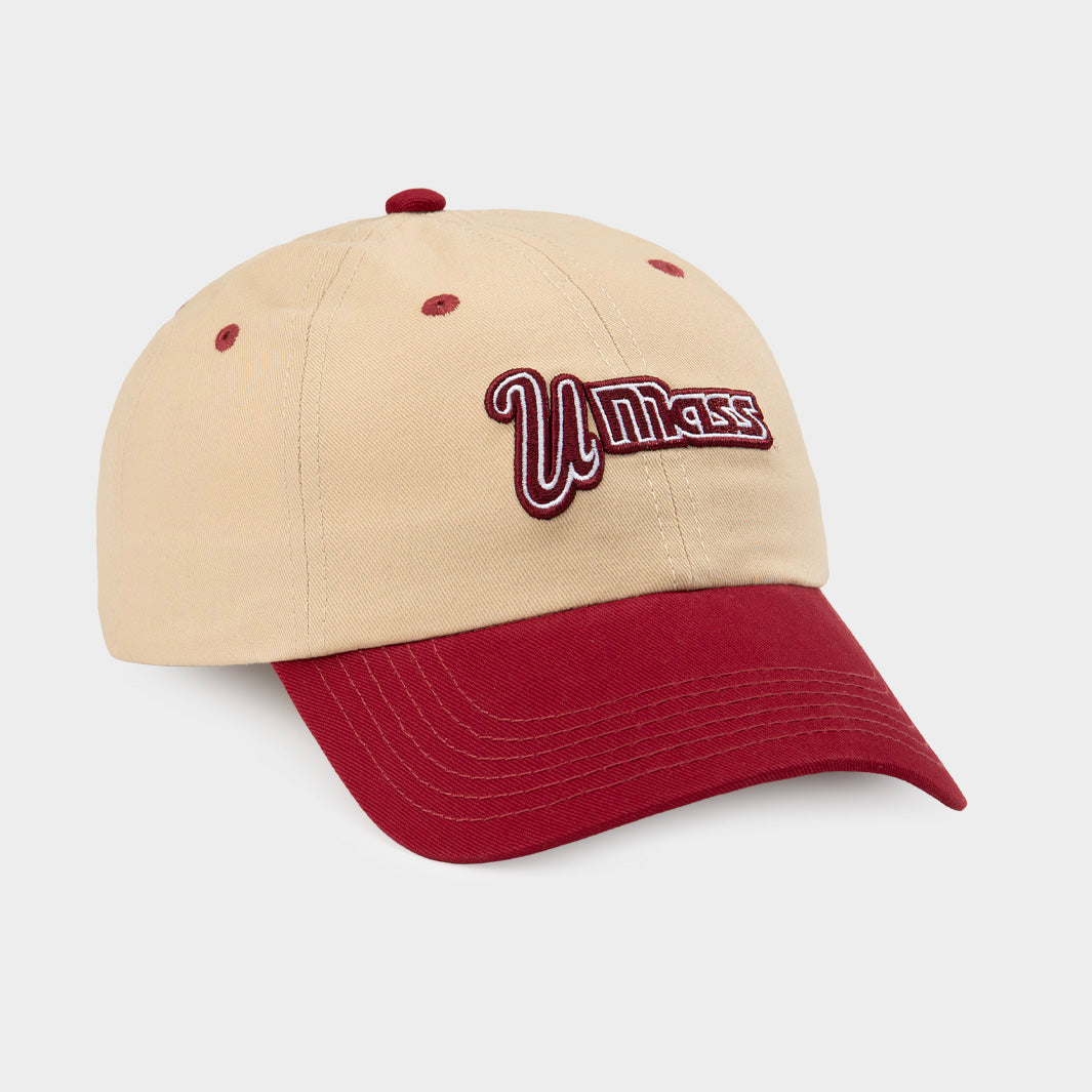 UMass Vintage Logo Two-Tone Dad Hat