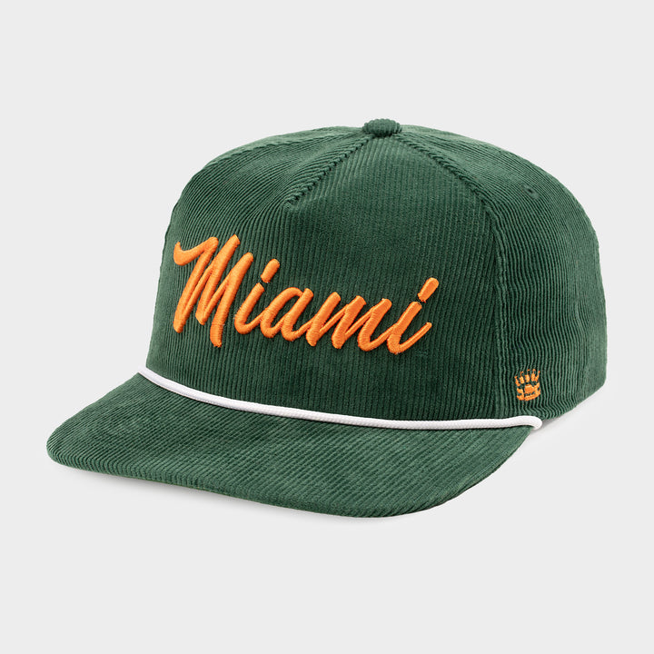 Retro-Inspired Miami Hurricanes Corduroy Hat | Homefield display picture 3