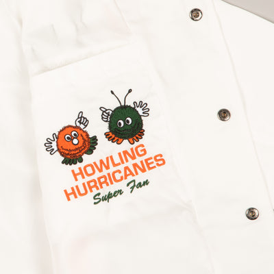 Miami Hurricanes Football Whiteout Bomber Jacket