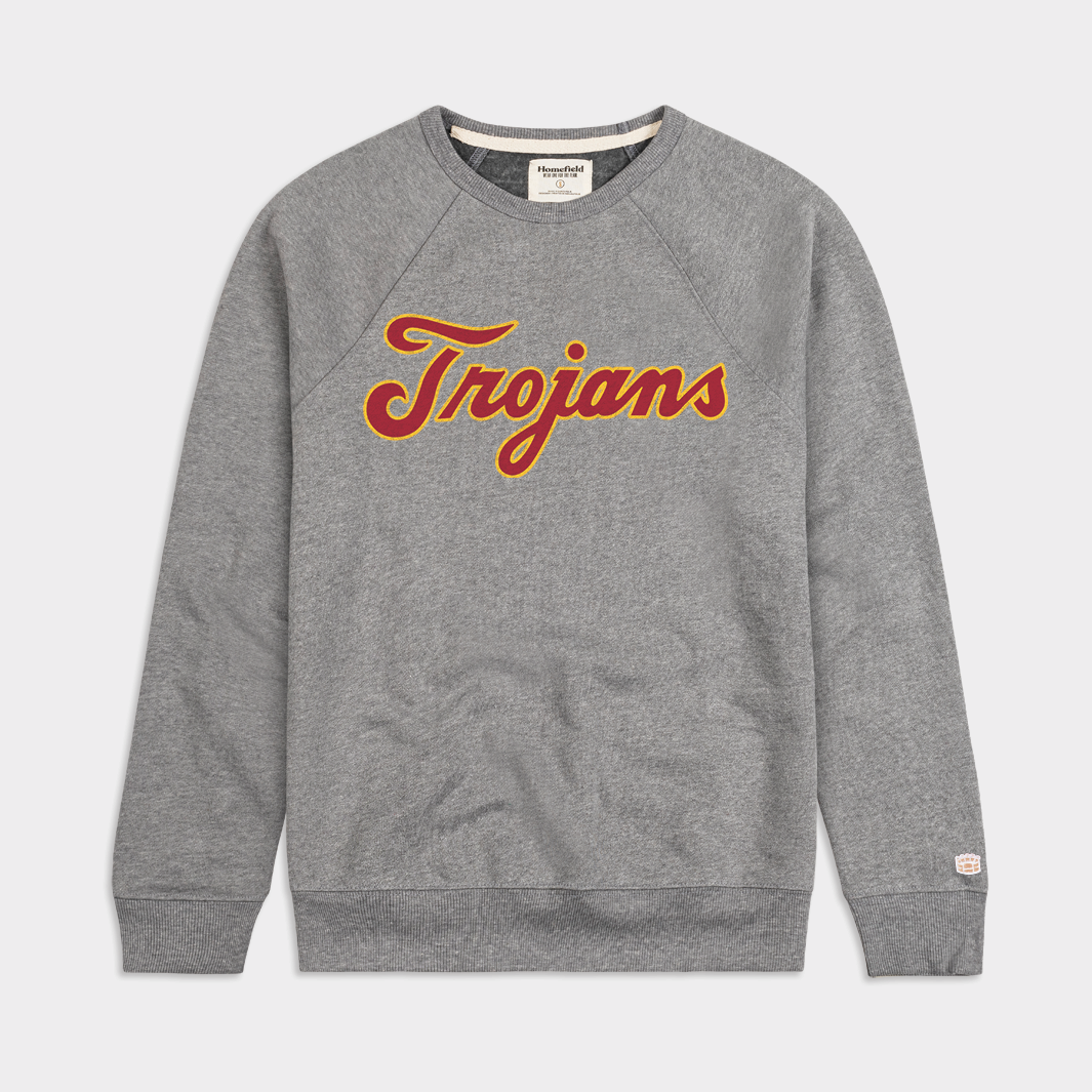 Usc Tech Script Vintage USC Trojans Baseball Script Crewneck | Homefield