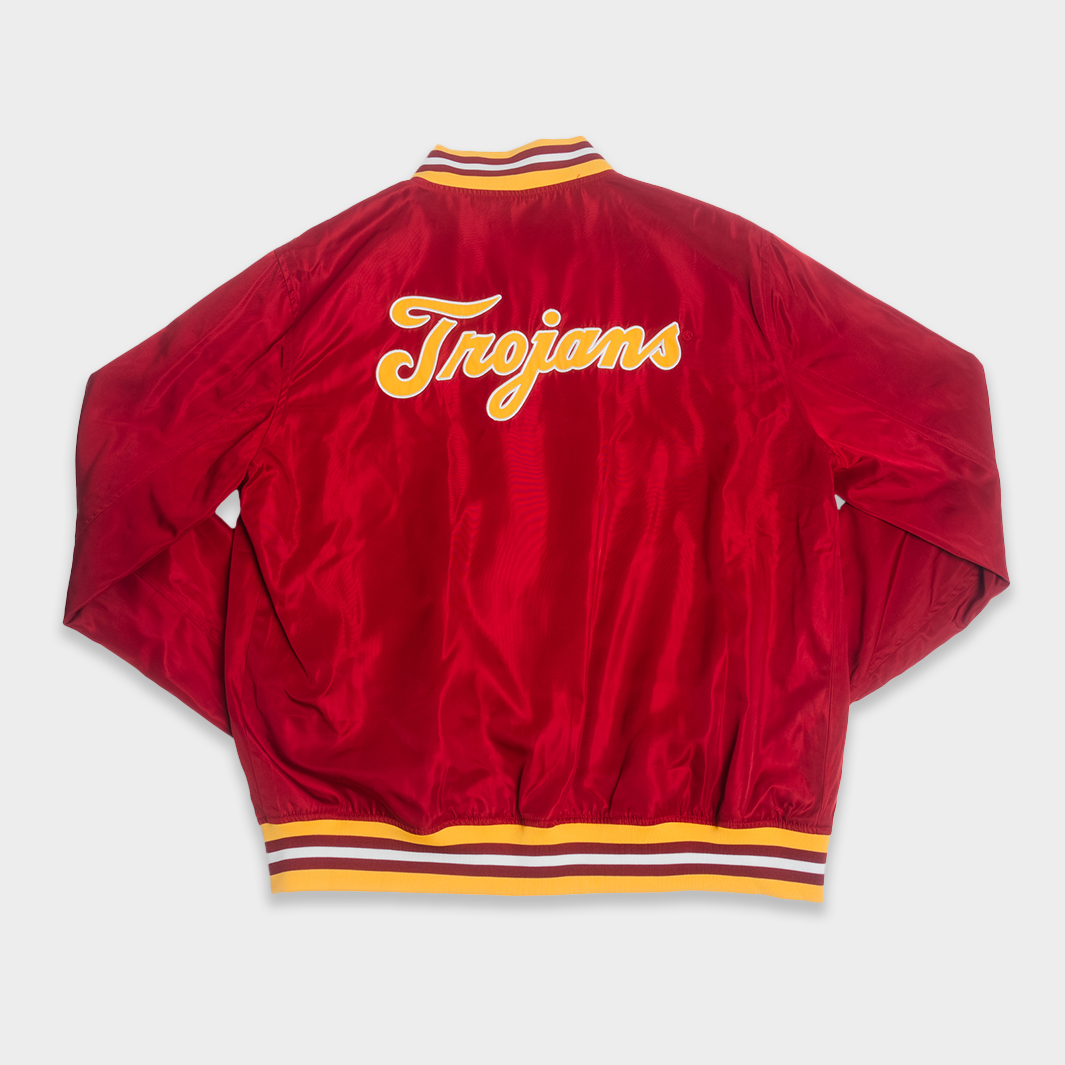 USC Vintage Trojans Script and Logo Bomber Jacket | Homefield