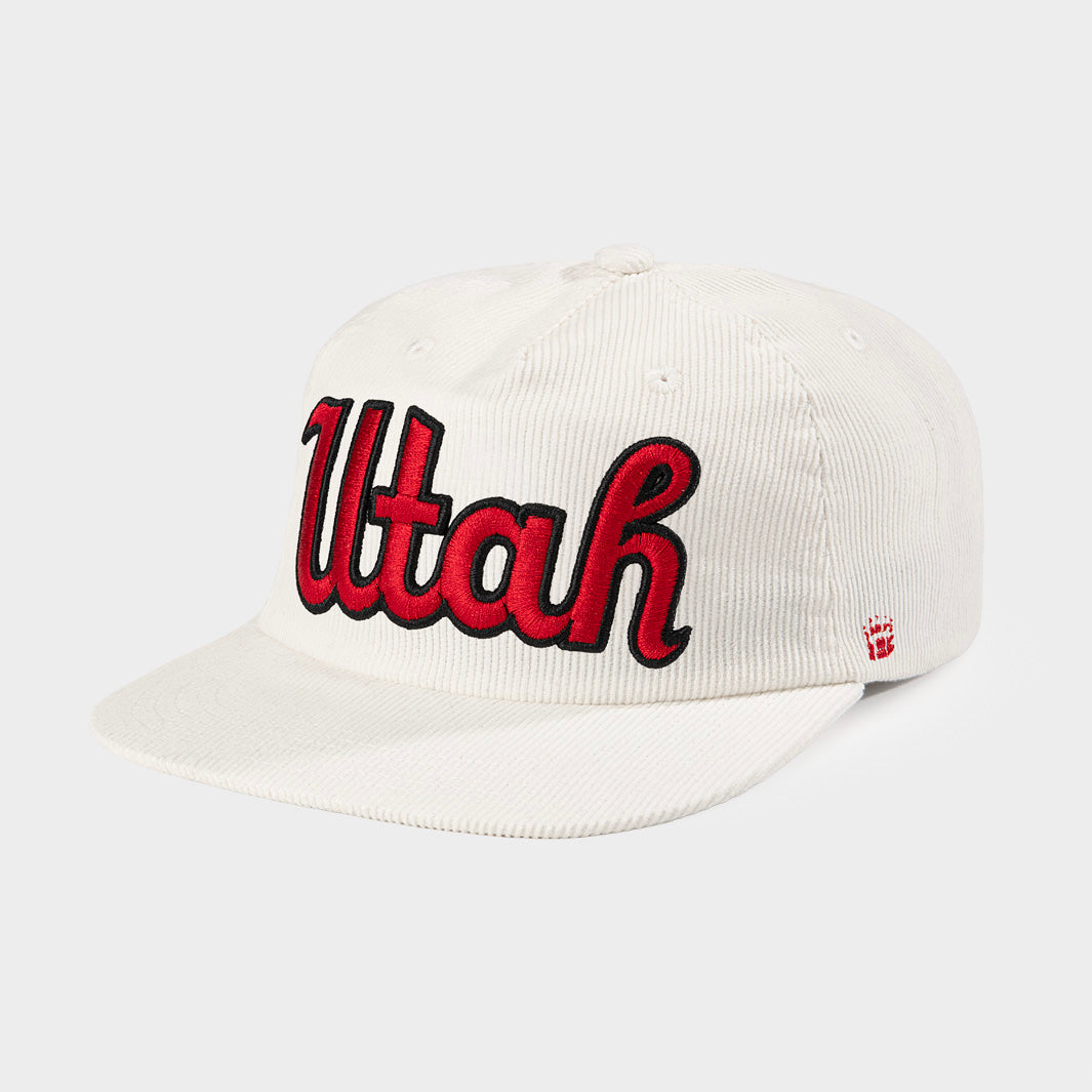 Utah Utes Throwback Script Corduroy Hat