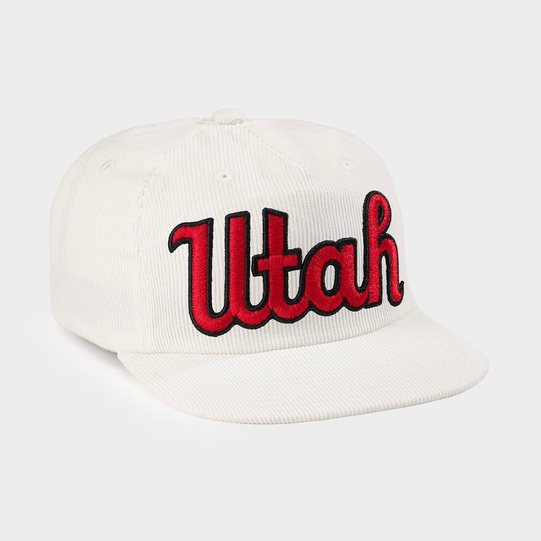 Utah Utes Throwback Script Corduroy Hat