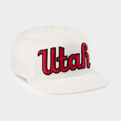 Utah Utes Throwback Script Corduroy Hat