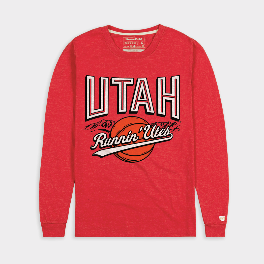Utah Runnin' Utes Basketball Long Sleeve