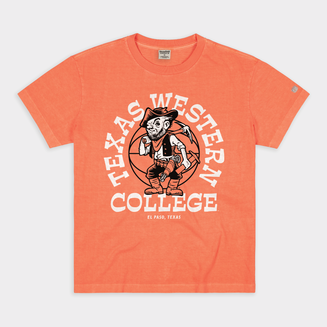 UTEP Texas Western Basketball Retro Heavyweight Tee