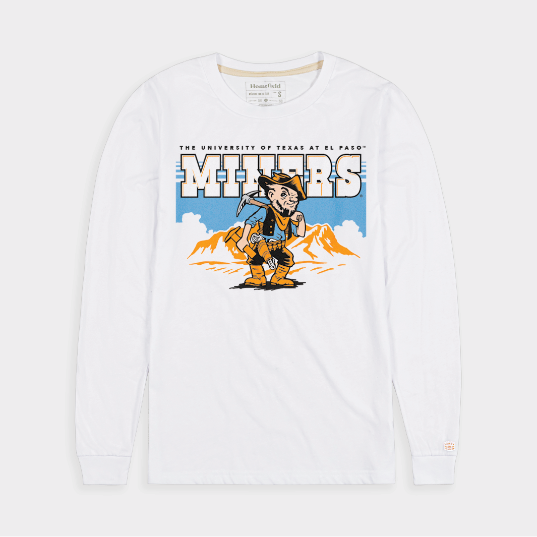 UTEP Miners Vintage Illustration Long Sleeve | Homefield