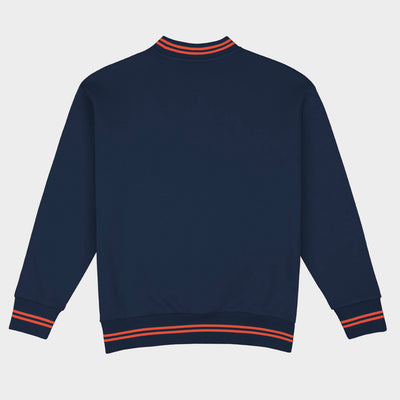 Virginia Football Embroidered Tri-Stripe Crewneck