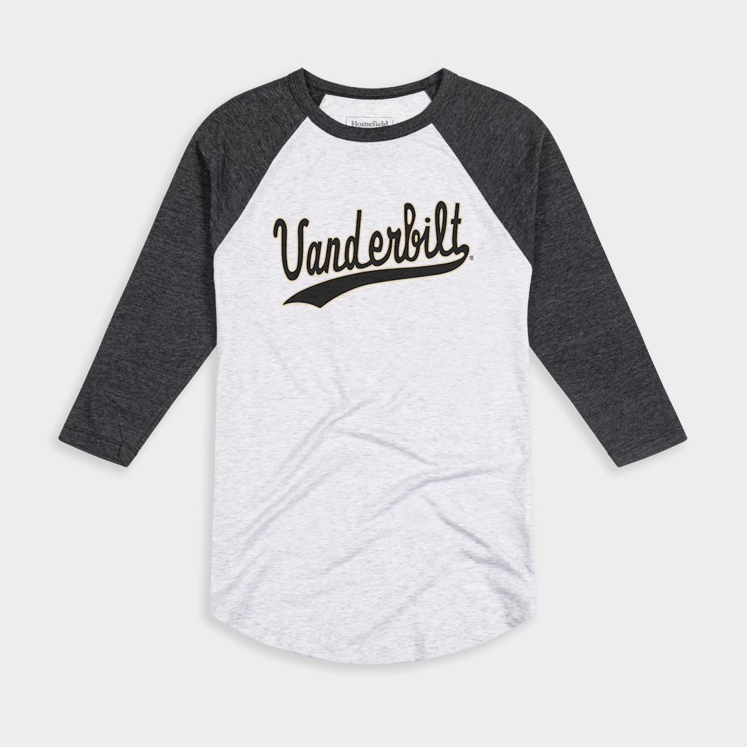 Vintage Vanderbilt University Script Baseball Tee