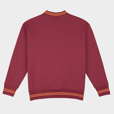 Virginia Tech Football Embroidered Tri-Stripe Crewneck