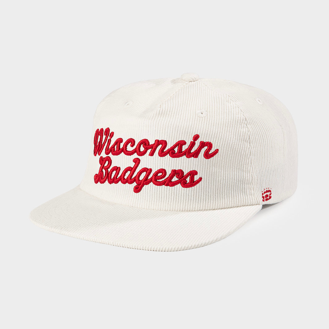 Wisconsin Badgers Classic Script Corduroy Hat | Homefield
