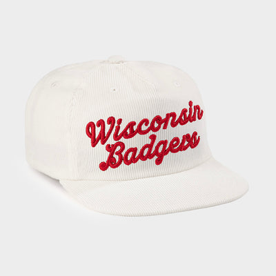 Wisconsin Badgers Classic Script Corduroy Hat
