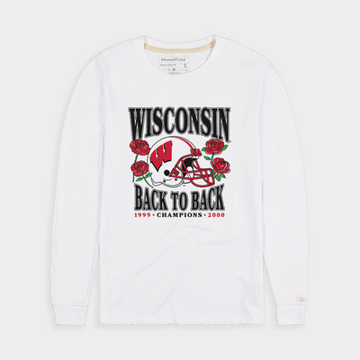 Wisconsin Back to Back Roses Long Sleeve