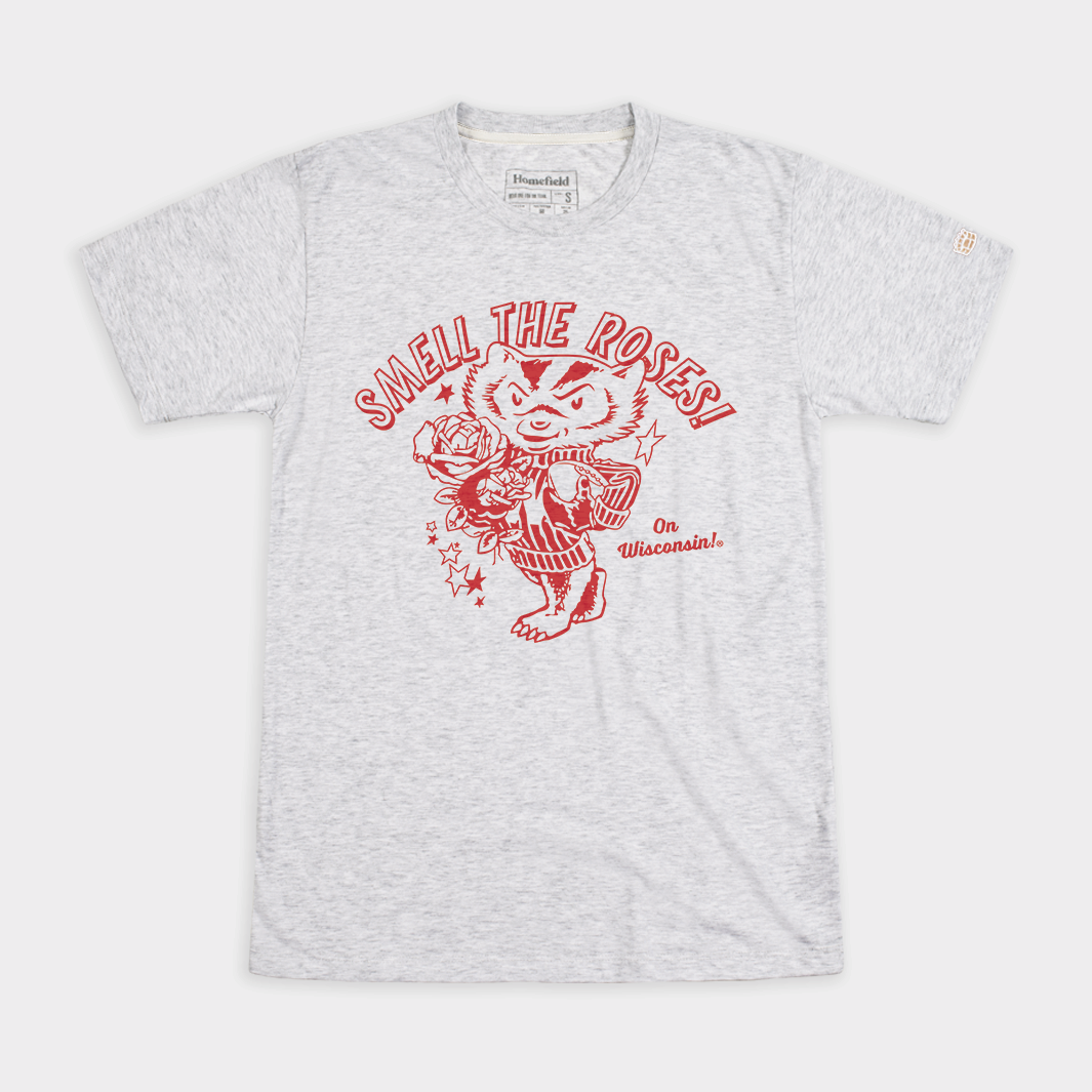 Wisconsin "Smell the Roses" Vintage T-Shirt