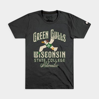 UWM Vintage Wisconsin State Green Gulls Tee