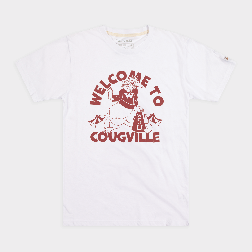 Retro “Welcome to Cougville” Washington State Tee