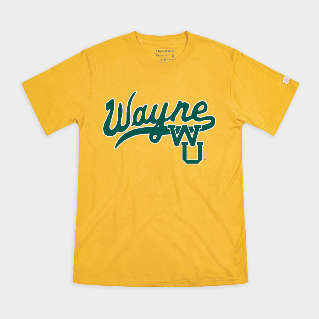 Wayne State "Wayne" Script Retro Tee