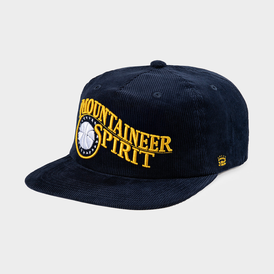 West Virginia Basketball Mountaineer Spirit Corduroy Hat