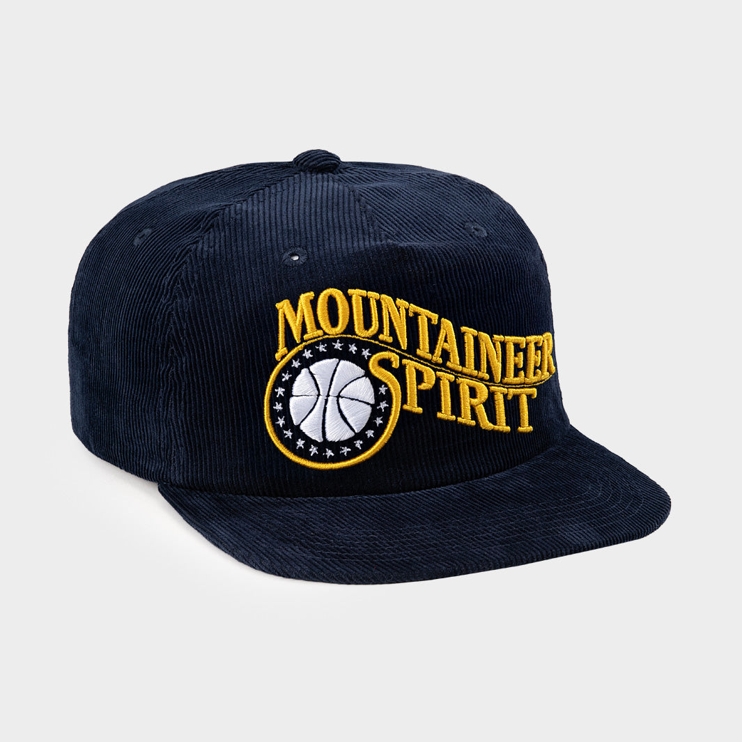 West Virginia Basketball Mountaineer Spirit Corduroy Hat